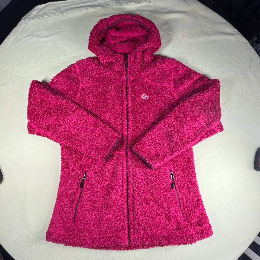 Lowe Alpine Polartec Sherpa Zip Up Jacket Women's Fuchsia 100% Polyester